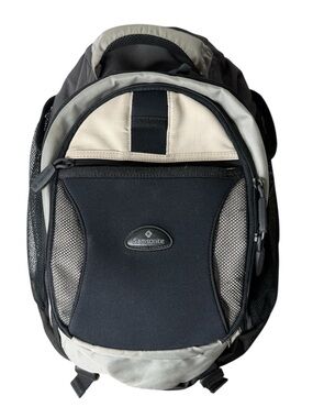 SAMSONITE Laptop Backpack Travel Back Pack Black Cream Adjustable Straps